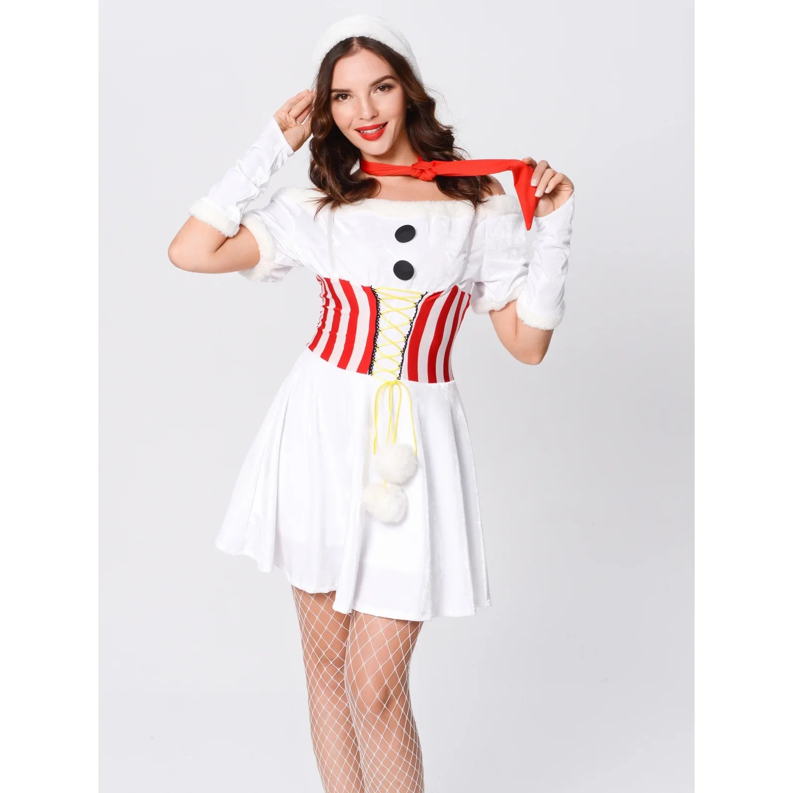 Déguisement Bonhomme de Neige avec Chapeau – photo 4