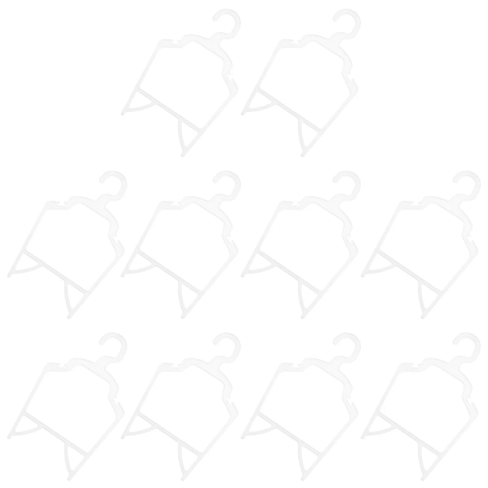 

10pcs Pet Hangers Durable PP Material Dog Clothes ganizer Lightweight Compact Size Long Time Use Clothing Rack Holders