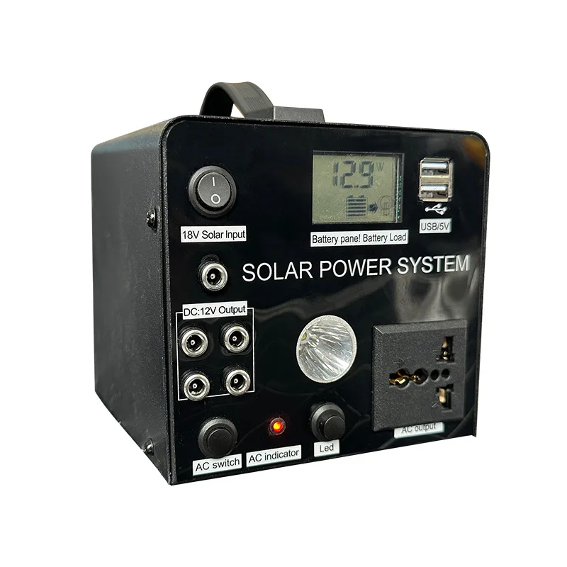220V High-Power Portable Outdoor Lithium Ion Solar MPPT Emergency Energy Storage Pure Sine Wave Mobile Inverter Power Supply