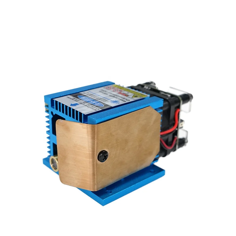 30W 51 มม.450nm แสงเลเซอร์สีฟ้าโฟกัสคงที่ DIY แกะสลักเครื่องแกะสลักแกะสลักอุปกรณ์เสริม DIY เครื่องมือเลเซอร์โมดูลหัว