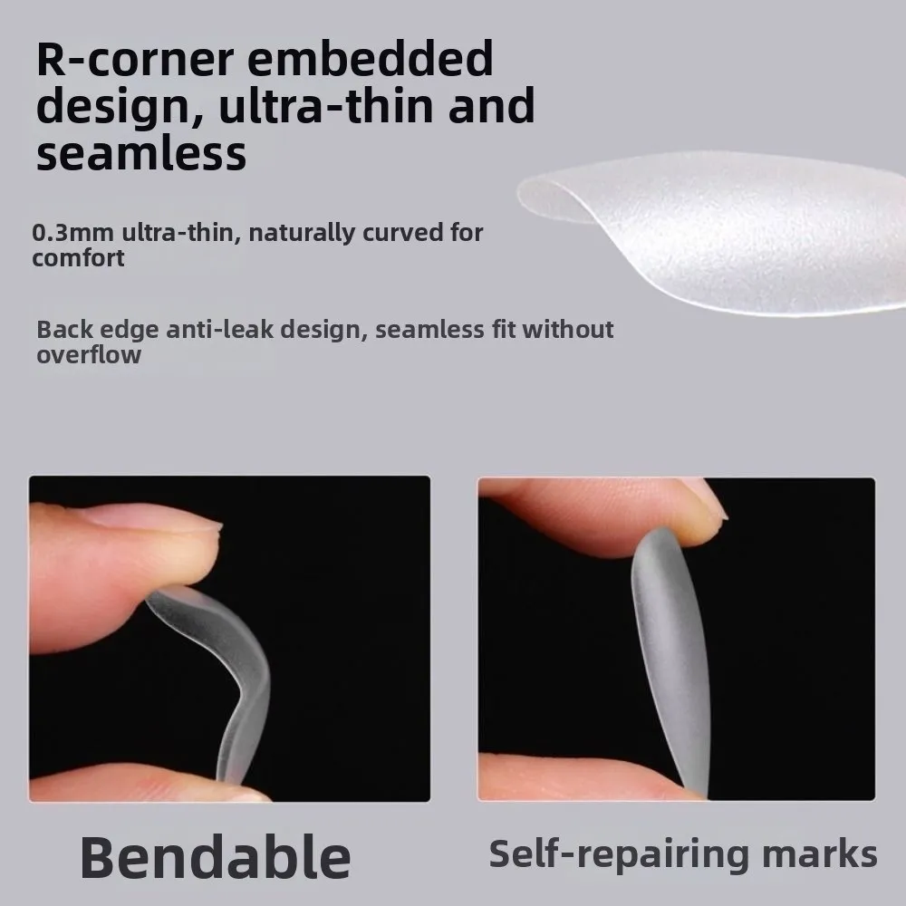 Durable Ultra Short Matte Nail Tips Thin Seamless No Trace Artificial Nails Waterdrop Almond Shape False Nails