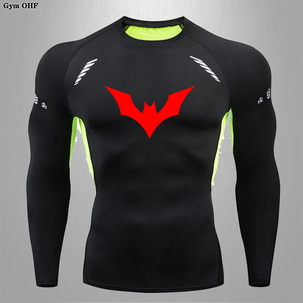 T-shirt manches courtes homme, vêtement de compression, séchage rapide, serré, sportif, respirant, araignée, été 2099