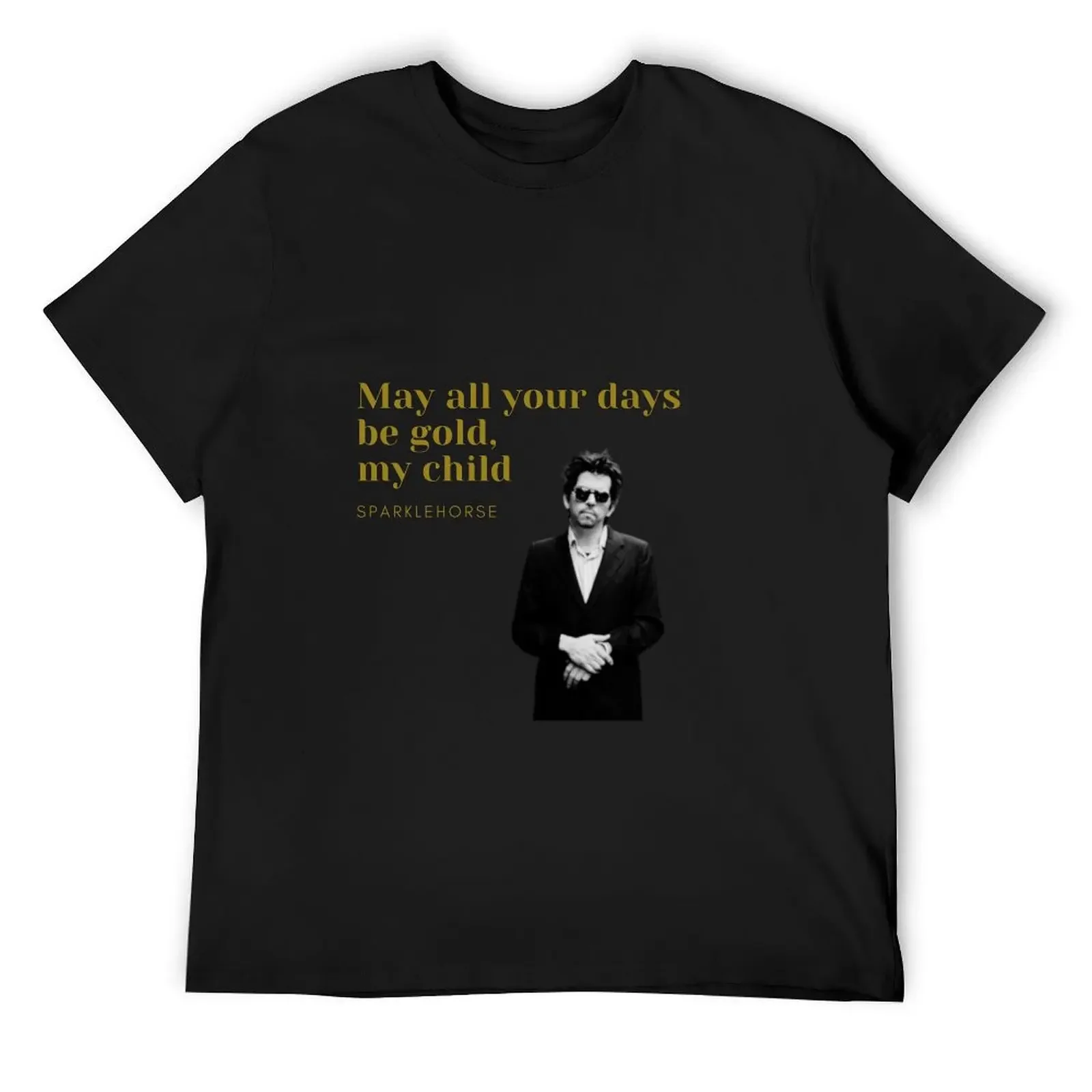 

Gold day sparklehorse fan art T-Shirt man clothes sports fans tshirts for men