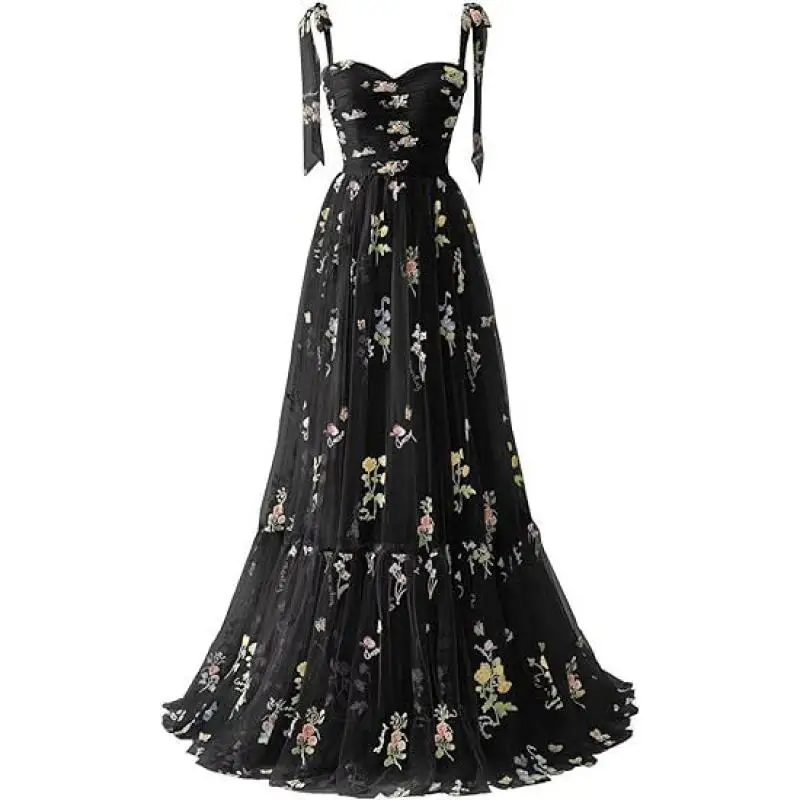 

Long Camisole Evening Gown Sleeveless Slim Fit Dress Ball Gown Coming Of Age Ceremony Hosting Evening Gown Customized