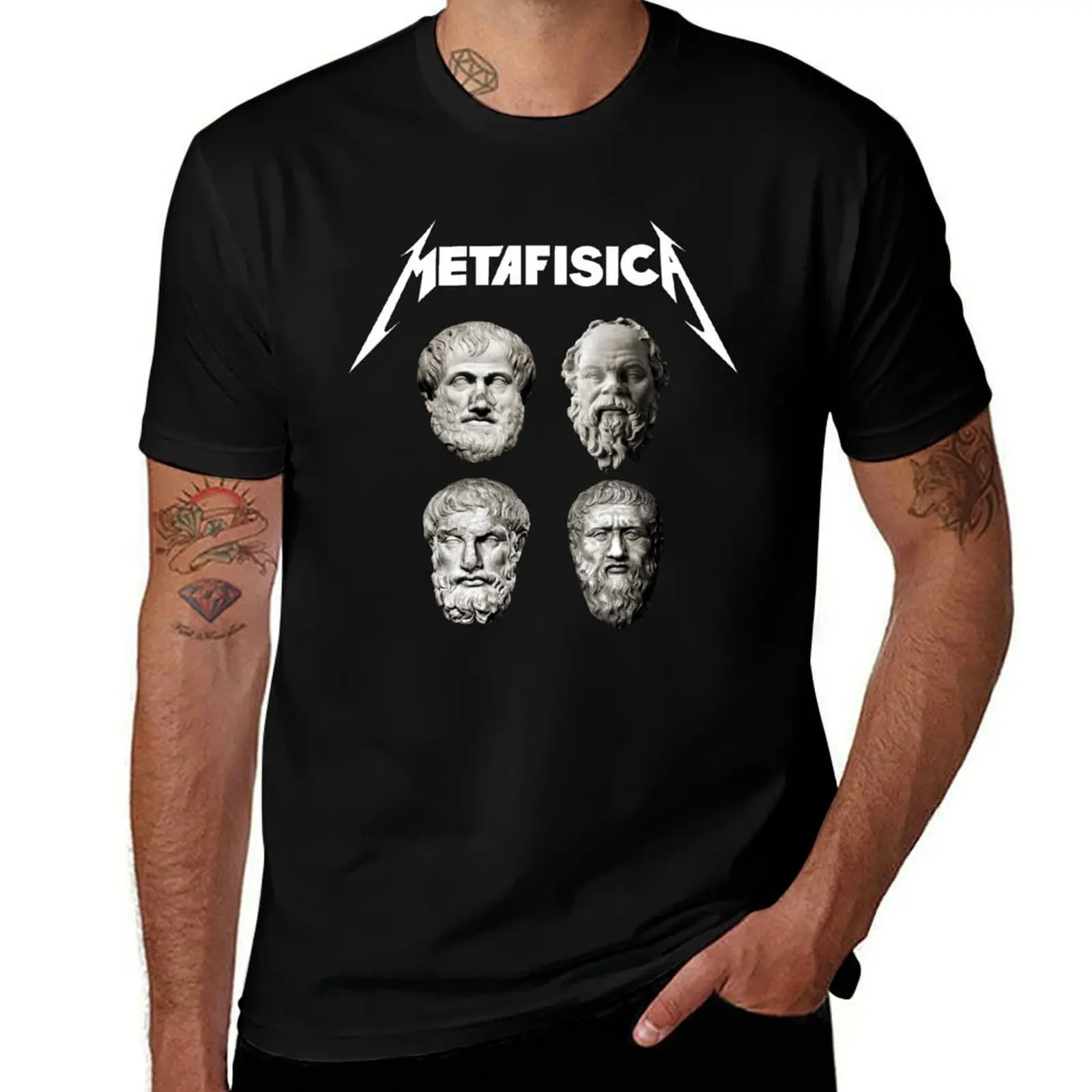 METAPHYSICS - white edition T-Shirt t shirts for man graphic vintage T-Shirt