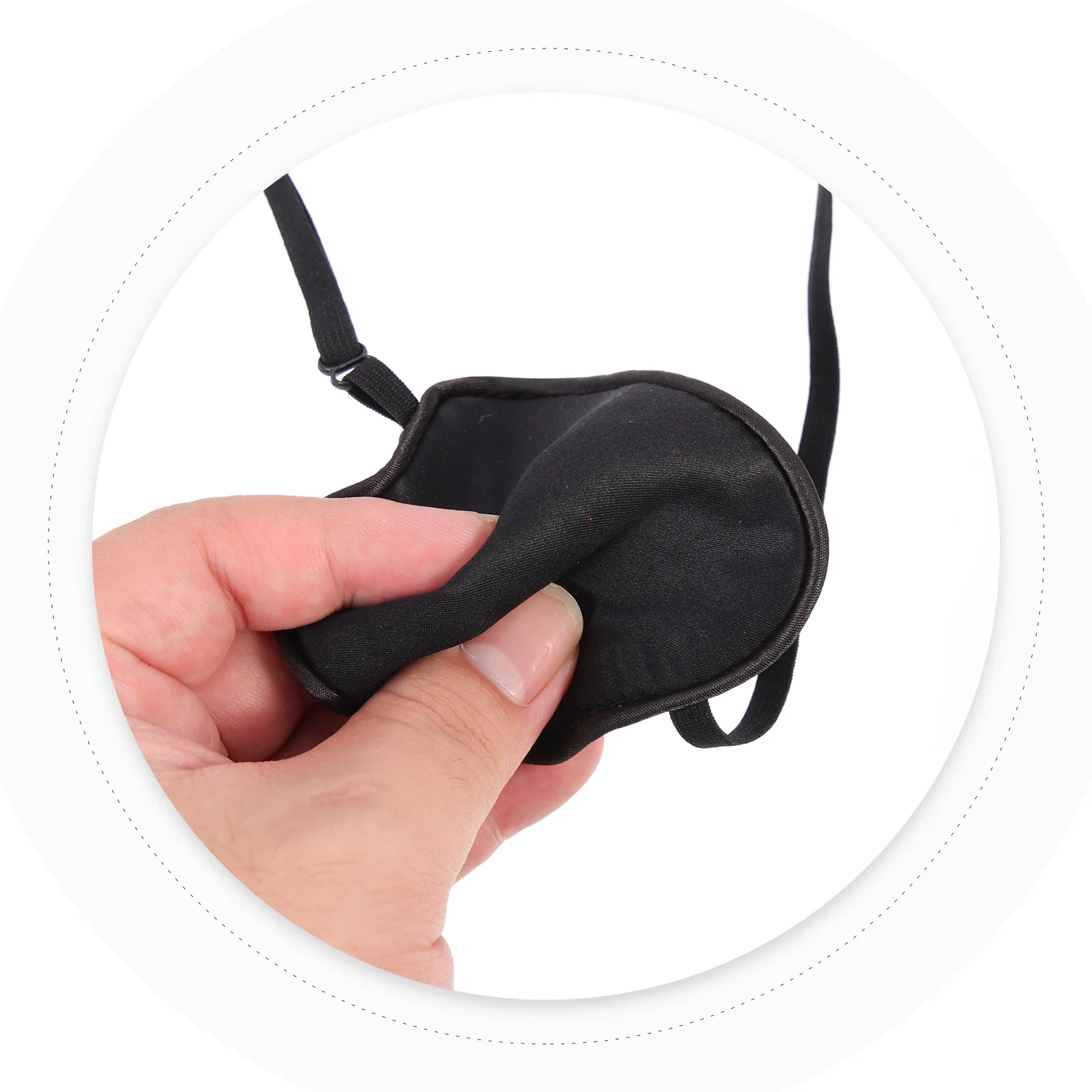 2 قطعة لصقة عين واحدة المحمولة المدمجة غطاء العين قابلة لإعادة الاستخدام الحول حماية التظليل قناع لتدريب الرؤية الاستخدام في الهواء الطلق #1