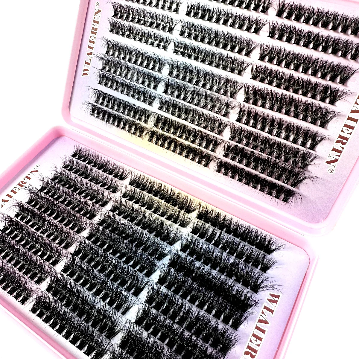 Lash Clusters 540/200ps Cluster Lashes 10-16mm Lashes Extensions Natural Look Lashes D Curl Fluffy Cluster DIY Eyelash Extension