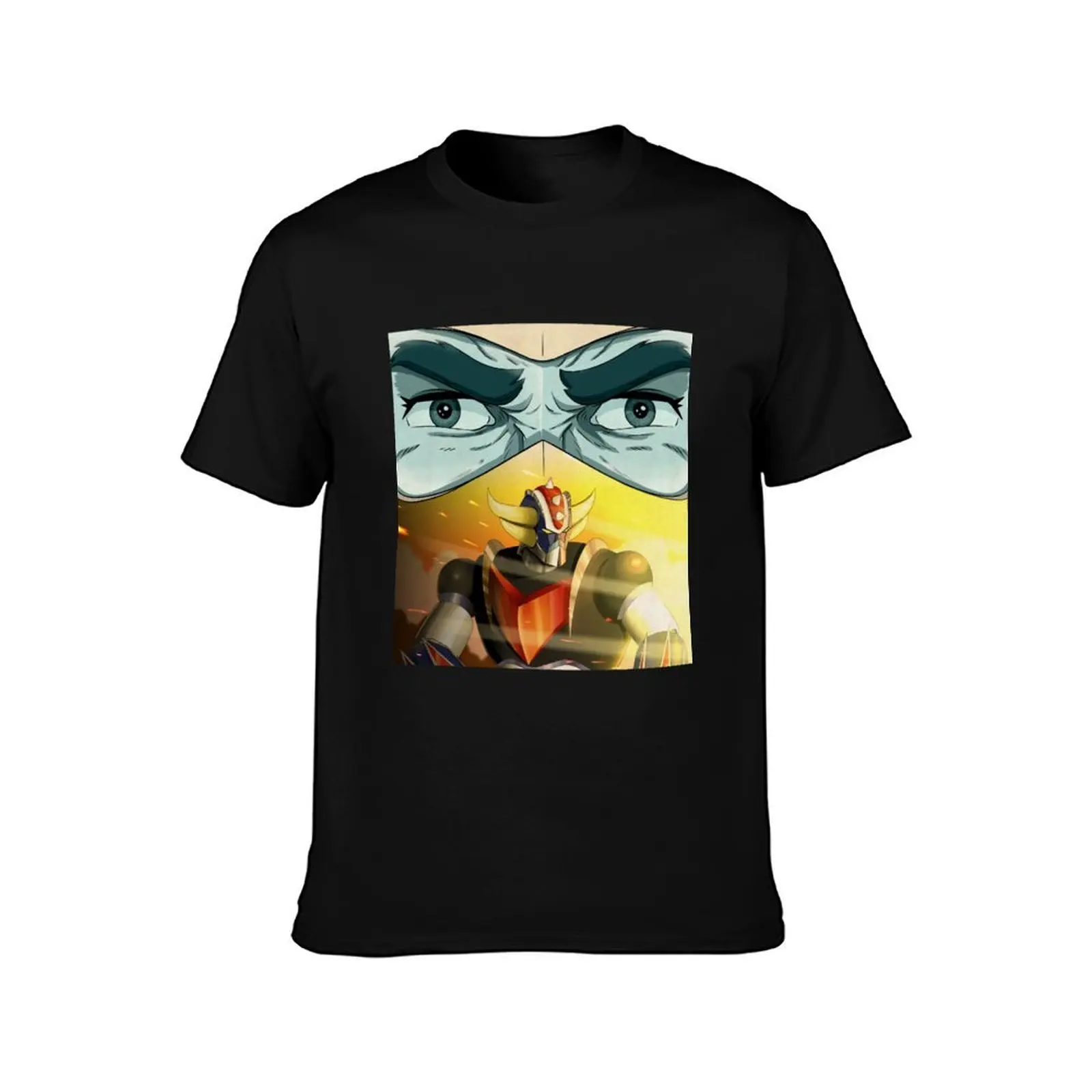 Goldrake Actarus T-Shirt Summer Casual Cotton Tee Oversized Streetwear Tops Vintage Graphic Print Loose Fit Short Sleeve