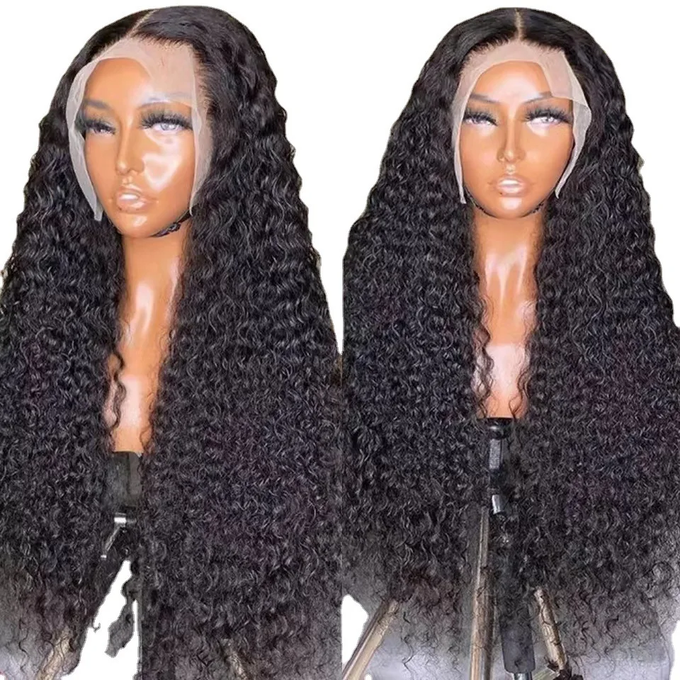 Nova peruca transfronteiriça ricana com pequenas mechas cacheadas, tule de rosas, rede de silicone io, estilo cobertura ...