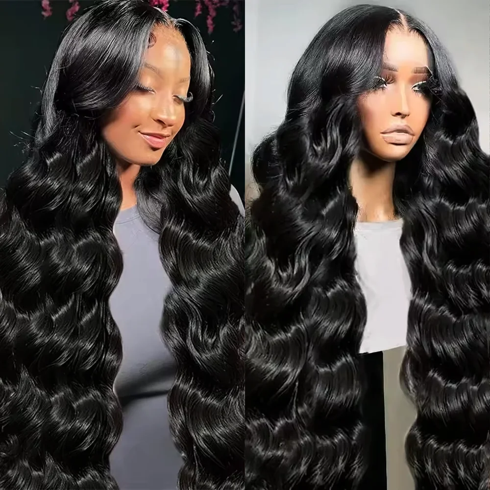 

46 Inch Body Wave 13x6 Hd Lace Frontal Wig Human Hair 360 Brazilian Pre Plucked Lace For Women 13x4 Lace Front Wigs 200 Density