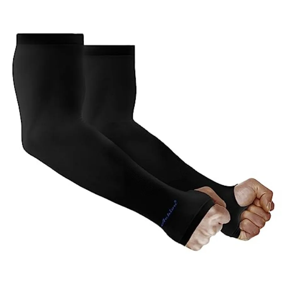 

Achiou Arm Sun Sleeves Compression UV Protection Cooling for Men Women Summer Sunblock Basketball Football, Cover Arms Tattoo