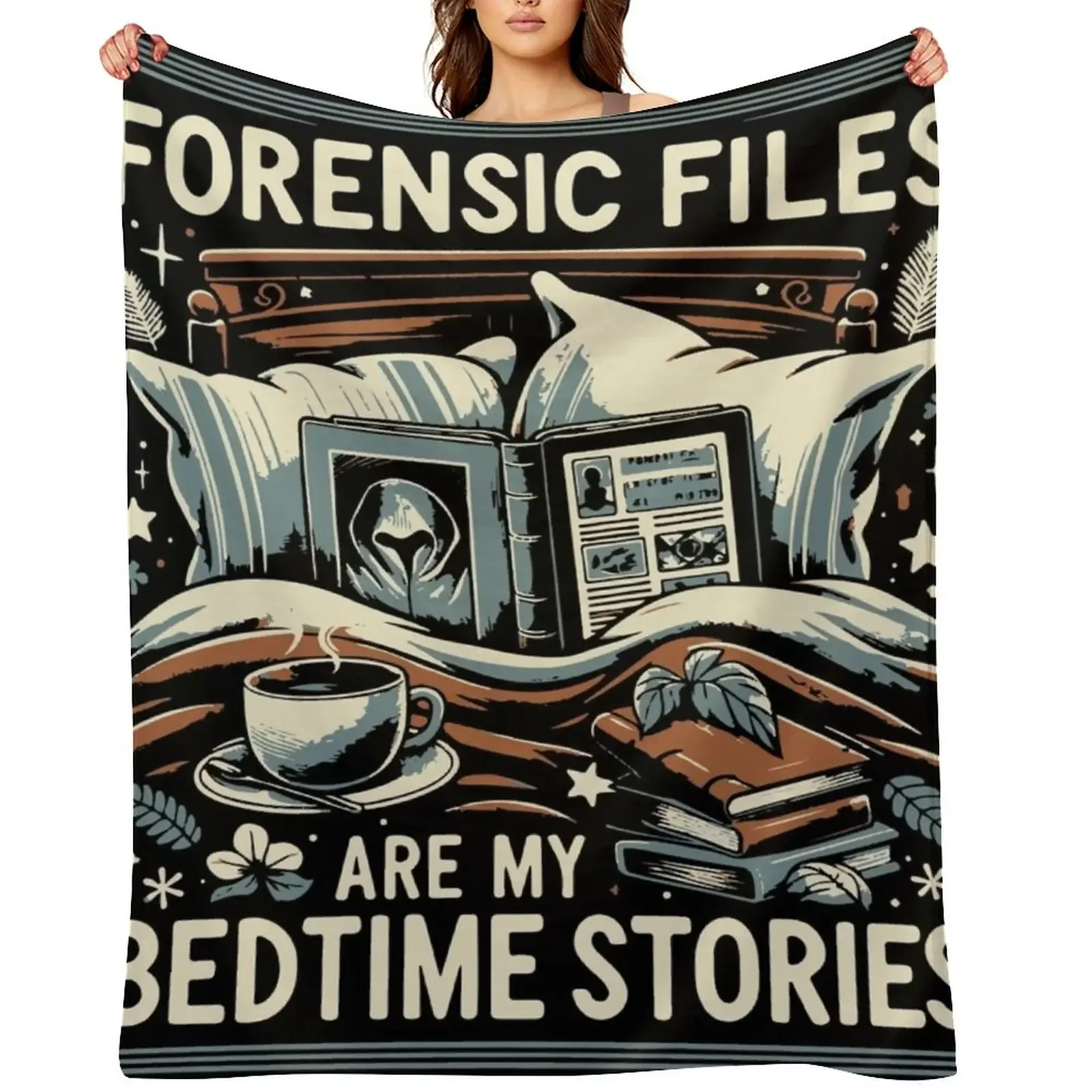 Forensic Files Bedtime Stories Throw Blanket Blankets Sofas Of Decoration Winter beds Thins Beach Blankets