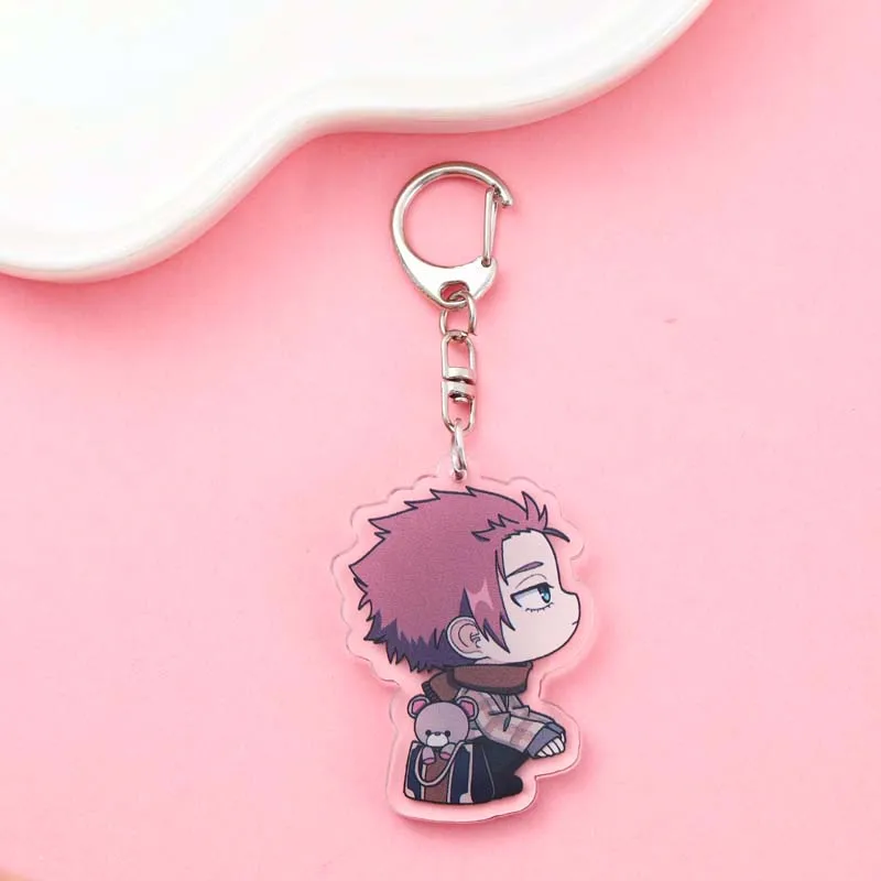 أنيمي الأزرق قفل الاكريليك سيارة المفاتيح اكسسوارات حقيبة سحر لطيف الكرتون حقيبة ظهر الطالب قلادة كيرينغ الإبداعية أصدقاء الهدايا #4