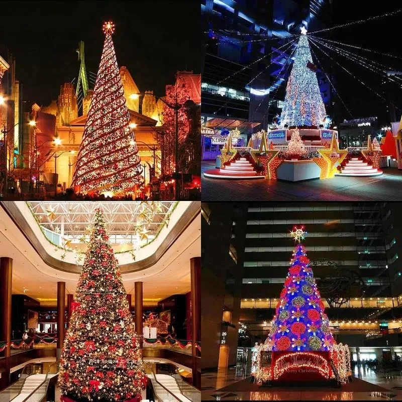 Large Waterproof LED Christmas Tree Cone Outdoor Holiday Decoration Light Emitting Diode for Life Decor