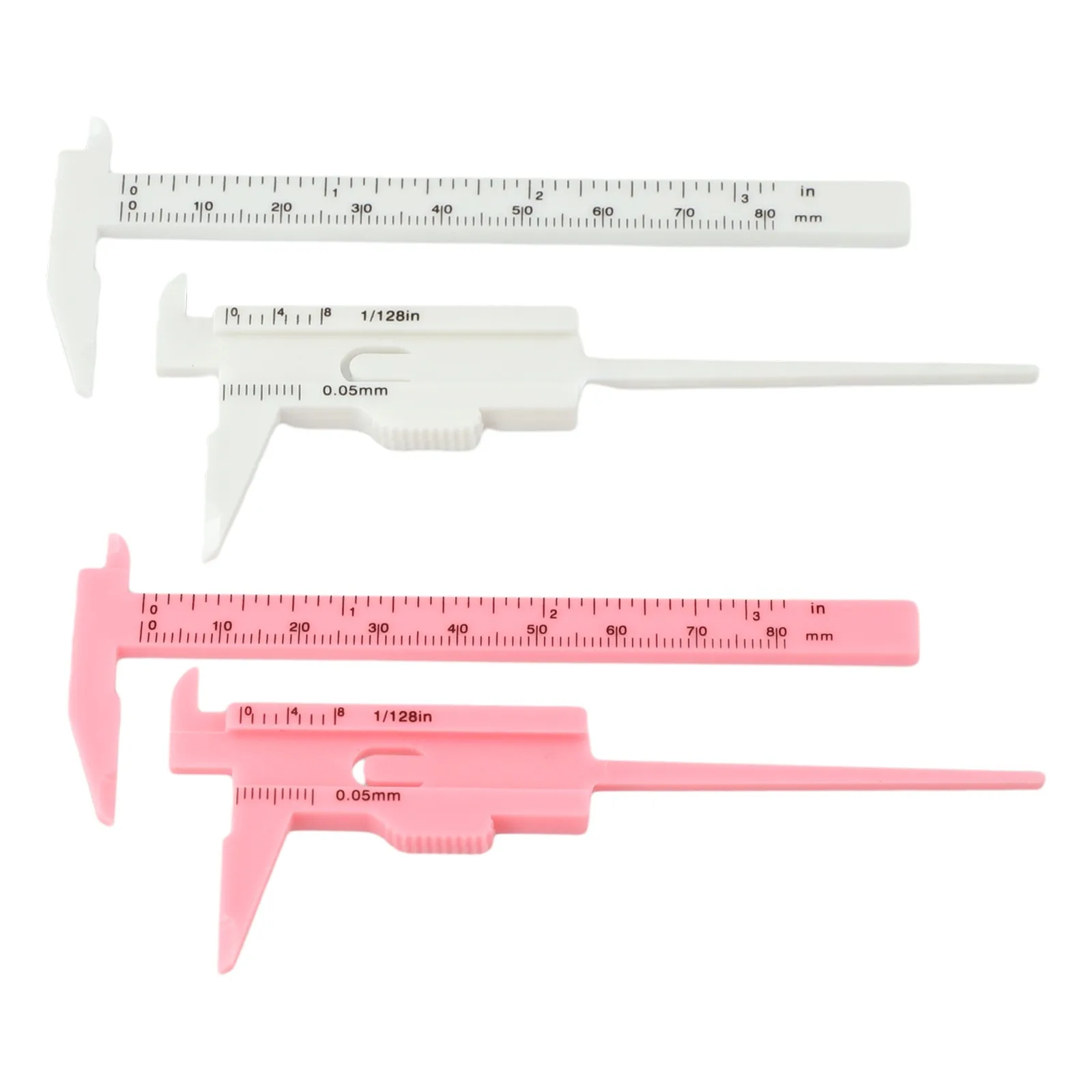2PCS Caliper Gauge Mini Vernier Caliper Accurate Measurement Lightweight Construction 10.7*4.5 Cm For Professional Applications