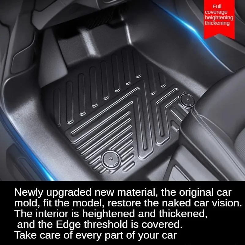 NEW TPE Floor Mats For Audi Q7 2016-2025 | Q8 2019-2025 LHD ICEV Full Coverage Waterproof Surround Threshold Accessories
