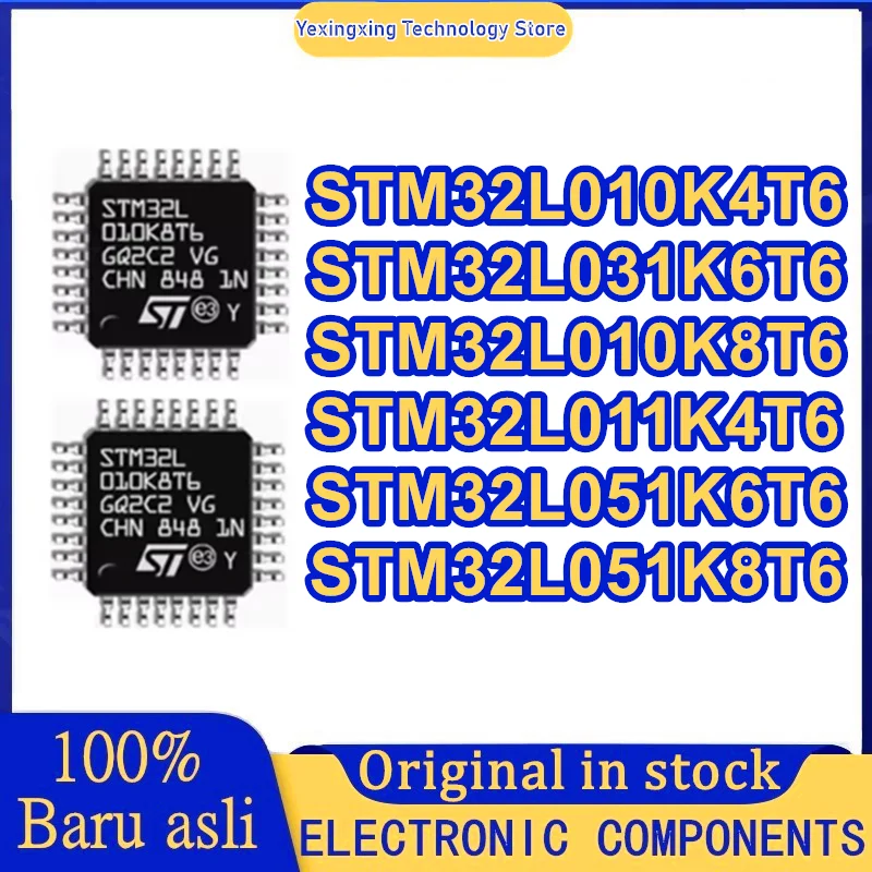 

STM32L010K4T6 STM32L010K8T6 STM32L011K4T6 STM32L031K6T6 STM32L051K6T6 STM32L051K8T6 Интегральная микросхема MCU LQFP32 на складе