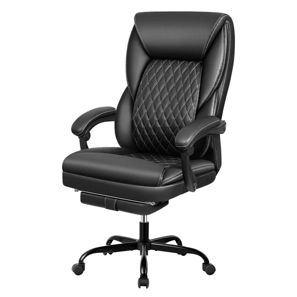 Office Chair, Big and Tall Office Chair ExecutiveChair with Foot Rest Ergonomic  Chair Home Desk  Office Chair