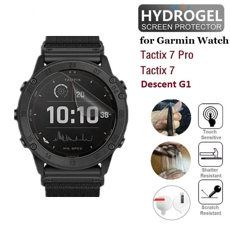 Soft TPU Hydrogel Film For Garmin Descent G1 Smart Watch HD Clear Screen Protector For Tactix 7 Pro