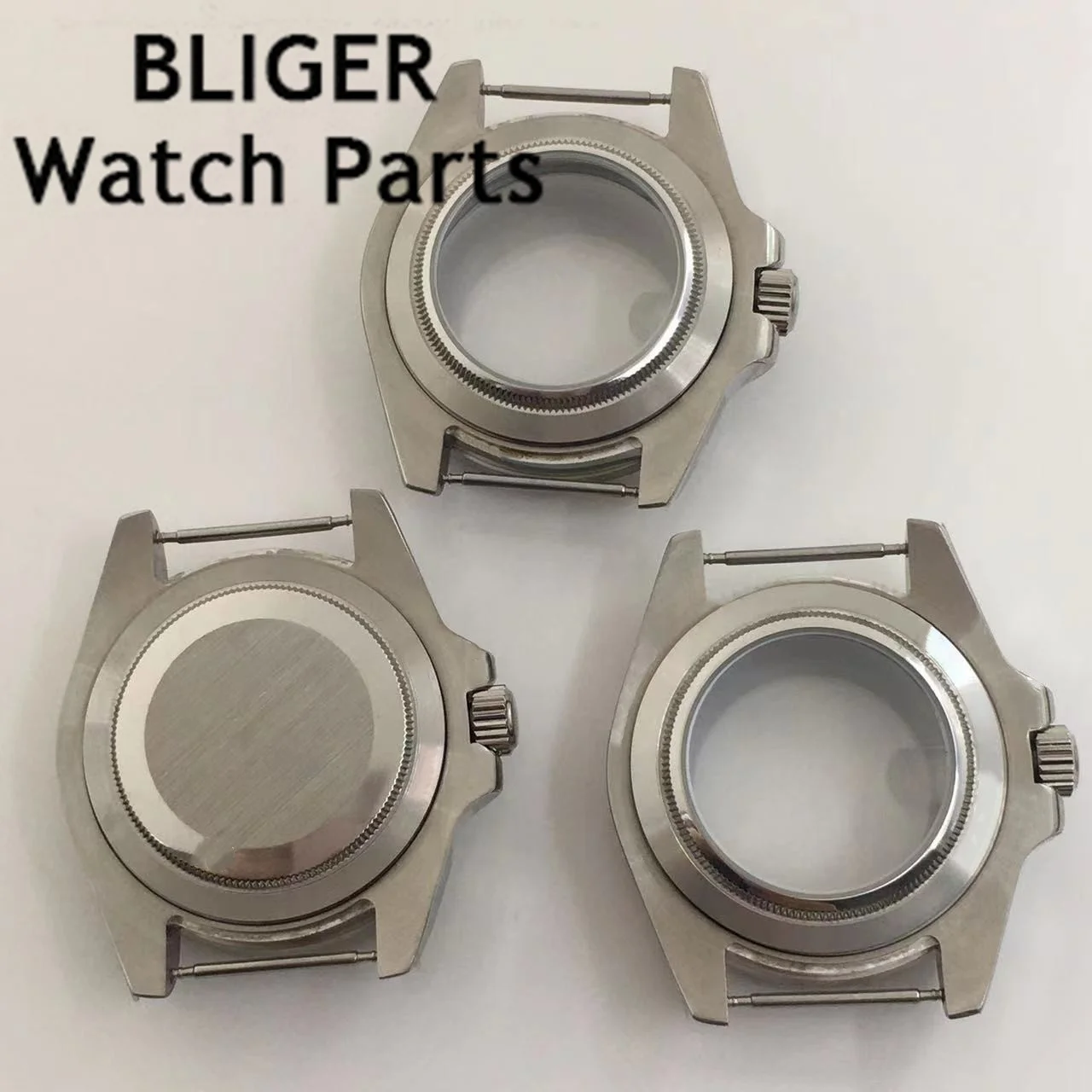 Часы BLIGER Серебристые стерильные, 40 мм, из нержавеющей стали с сапфировым стеклом