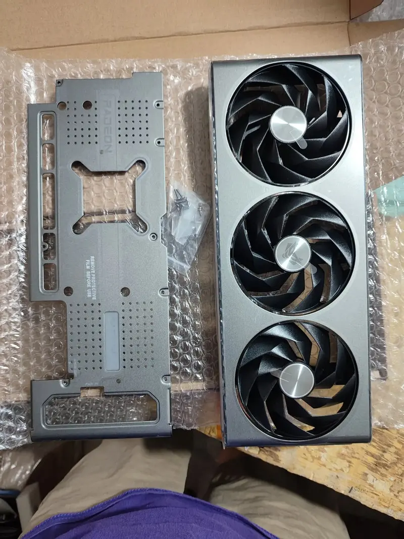 The Shell Frame Fans Backplate for SAPPHIRE RX7800XT RX7900GRE Nitro+ Graphics Video Card New