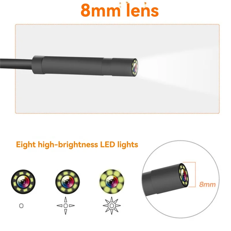 

B17B HD Camera Portable Home Endoscope With Screen With Screen For Car And Mobile Phone