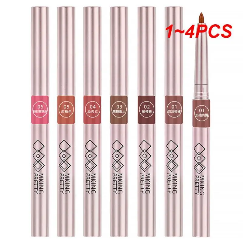 1~4PCS Long-lasting Matte Finish Creamy Texture Odorless Lip Liner Beauty Essential Define Your Lip Contour Antifouling Cozy