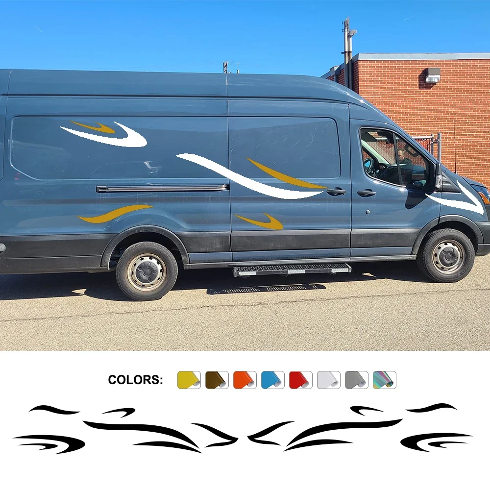 

Car Stickers For Ford Transit Tourneo Custom MK6 MK7 MK8 Graphics Camper Van Motorhome Vinyl Decals Auto Tuning Accessories