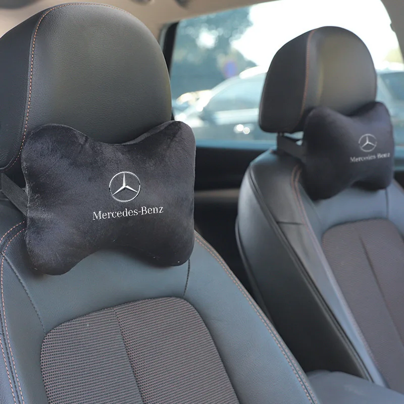 سيارة الرقبة الوسائد كلا الجانبين لتخفيف آلام الرأس وسادة السيارة لمرسيدس بنز AMG W203 W206 W220 W205 W211 W212 W201 GLS CLS GLC #1