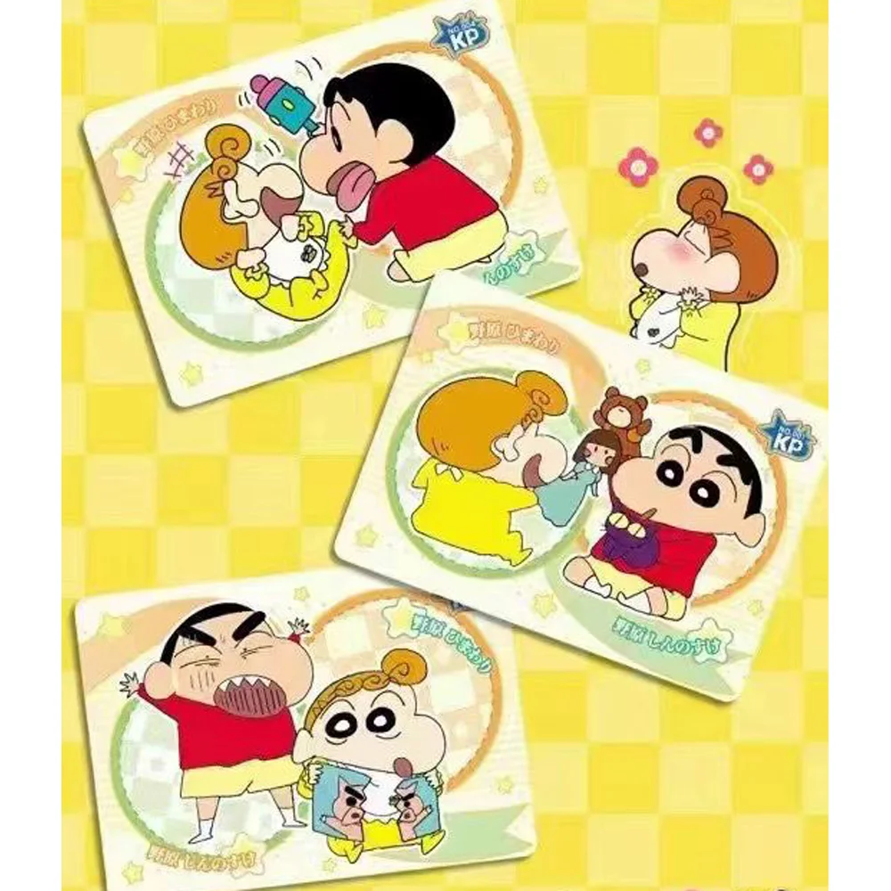 2024 KABAO Crayon Shin-chan Card Cartoon Anime Classic Collection Cards Peripheral For Children Birthday Crystal Card Toy Gifts