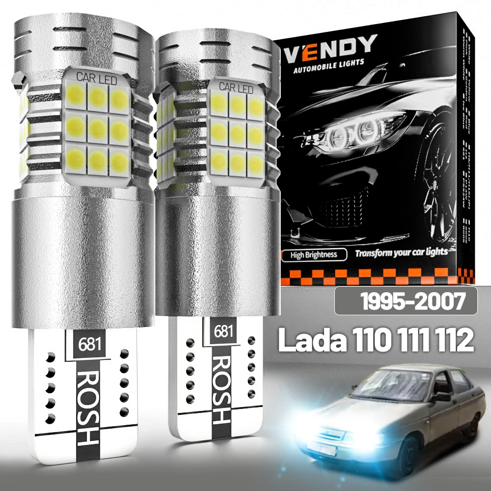 

2 шт. светодиодный парковочный фонарь для Lada 2110 2111 2112, габаритная лампа 1999 2000 2001 2002 2003 2004 2005 2006 2007 Canbus, аксессуары