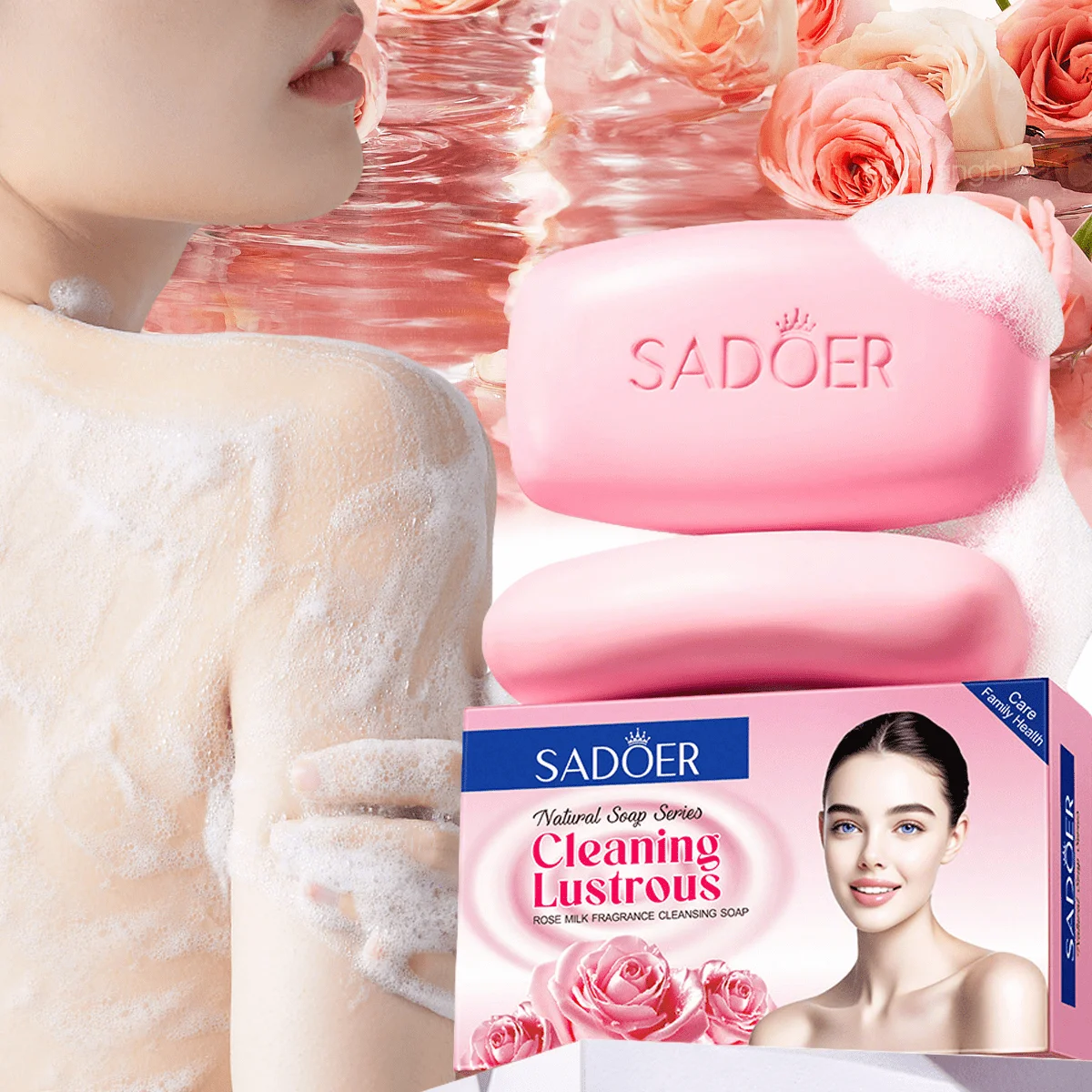 

Очищающее мыло с ароматом розового меда, глубоко очищает, шелковистое и несухое, освежает и контролирует жирность, с длительным ароматом.