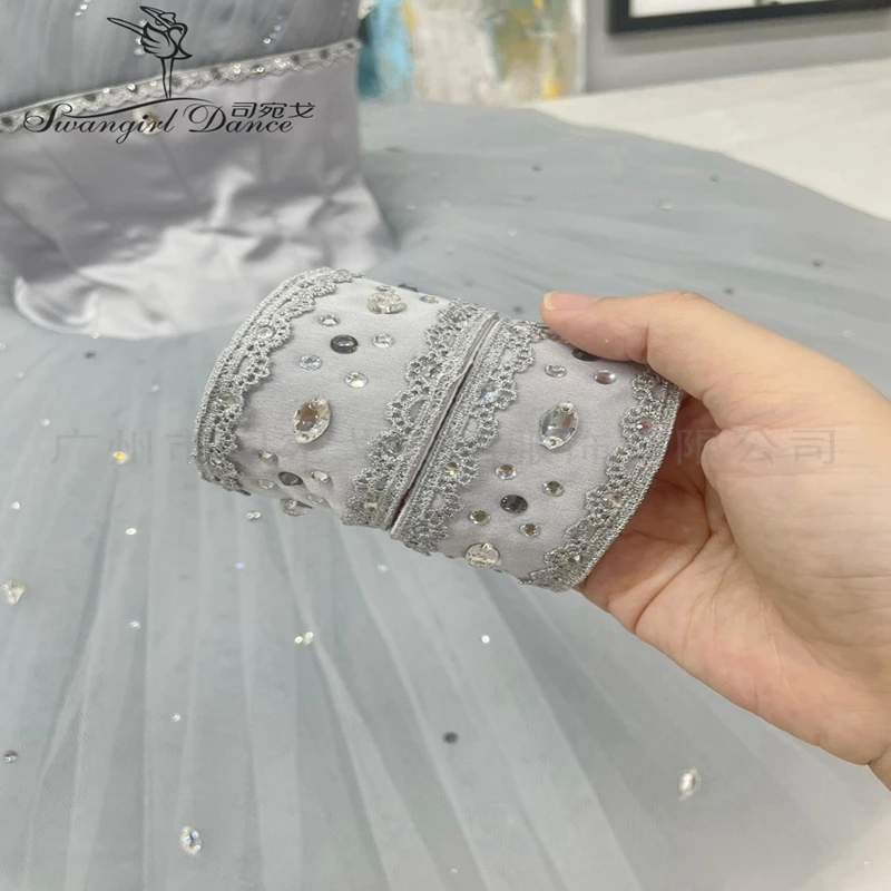 새로운 색상 실버 요정 투투 발레 클래식 공연 의상 발레 투투 BT4433