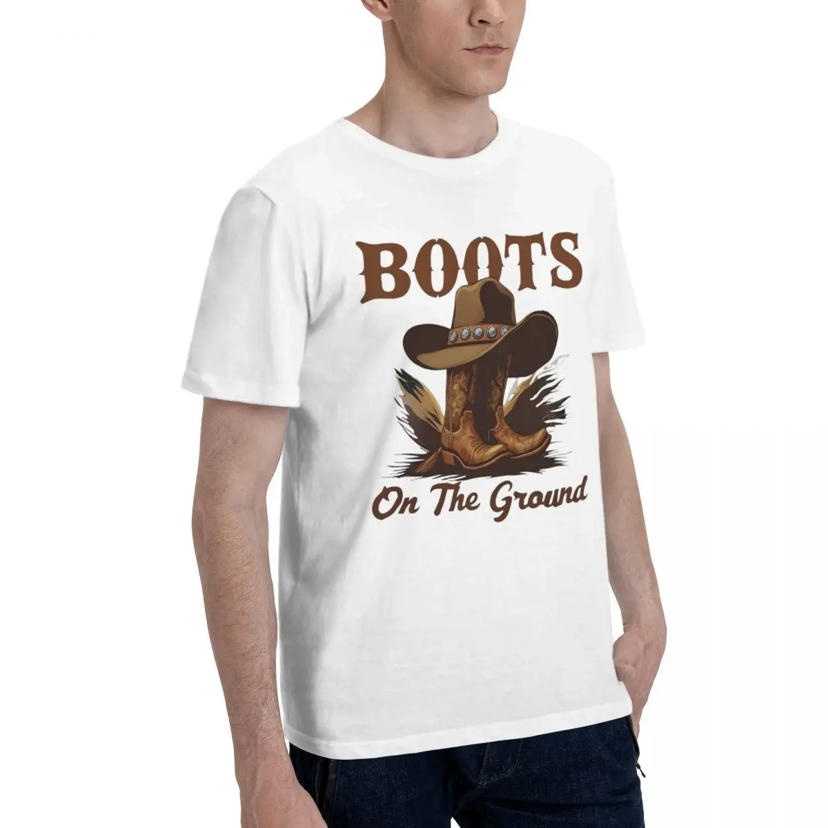 Cowboy Boots & Hat_3 Classic Move Vintage Championship T-shirts Activity competition Eur Size