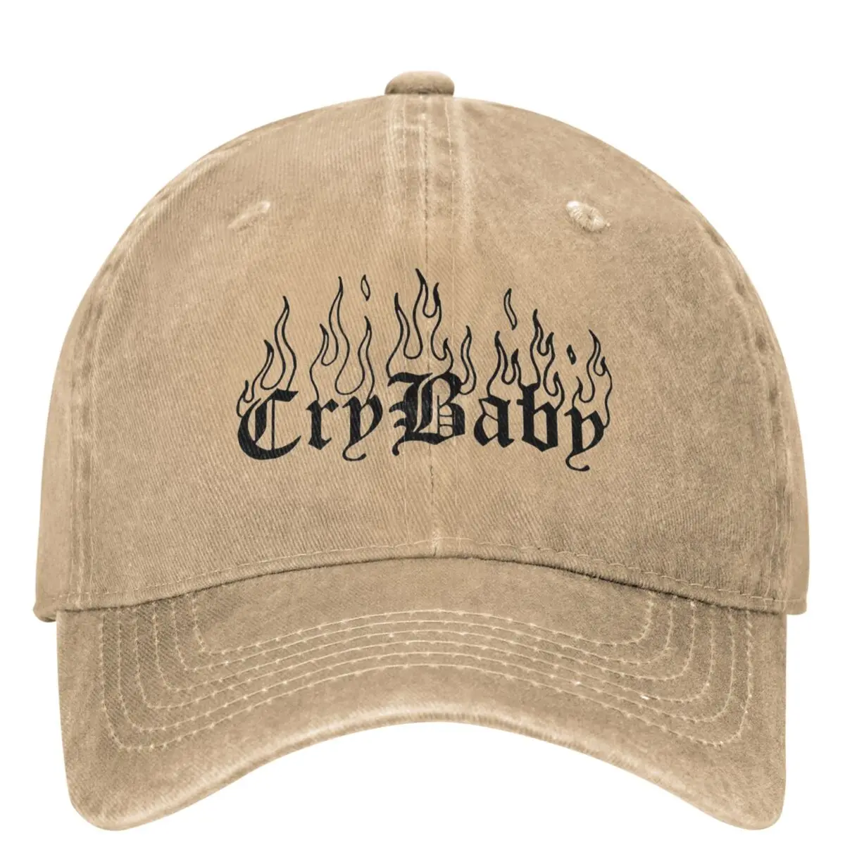 Lil Peep Cry Baby Tattoo On Fire Original Baseball Cap Vintage Unisex Men Hip Hop Dad Hats Designer Running Hippie Snapback Cap