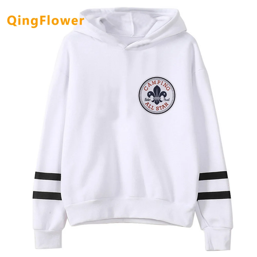 Scouting hoodies women japanese long sleeve top 90s Korean style hoddies Hooded Shirt female aesthetic clothing