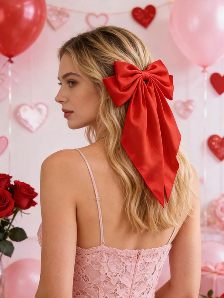 

Women's daily commuting headwear, stylish and elegant bow accessories, suitable for parties and Valentine's Day gifts