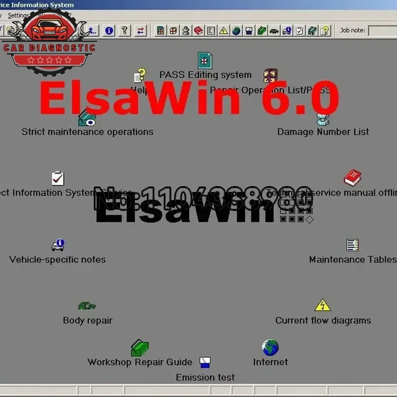 HOT Etk A 8.3 ELSAWIN 6.0 Latest Maintenance Software Group Vehicle Electronic Parts Catalog, Suitable for V/W+AU/DI+SE/AT+SKO/D