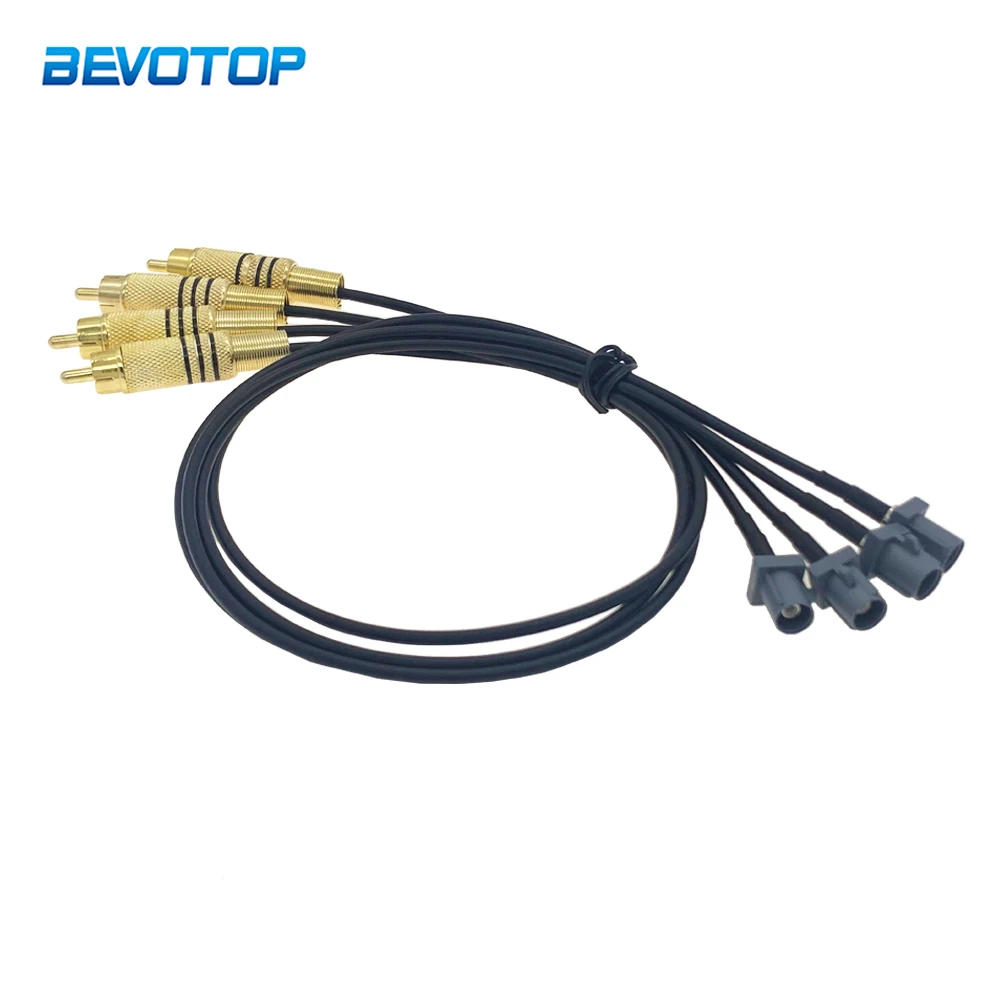 Fakra G Male to RCA Male Plug Video Cable Adapter RG174 Pigtial Car Reversing Rear View Camera Adapter Cables