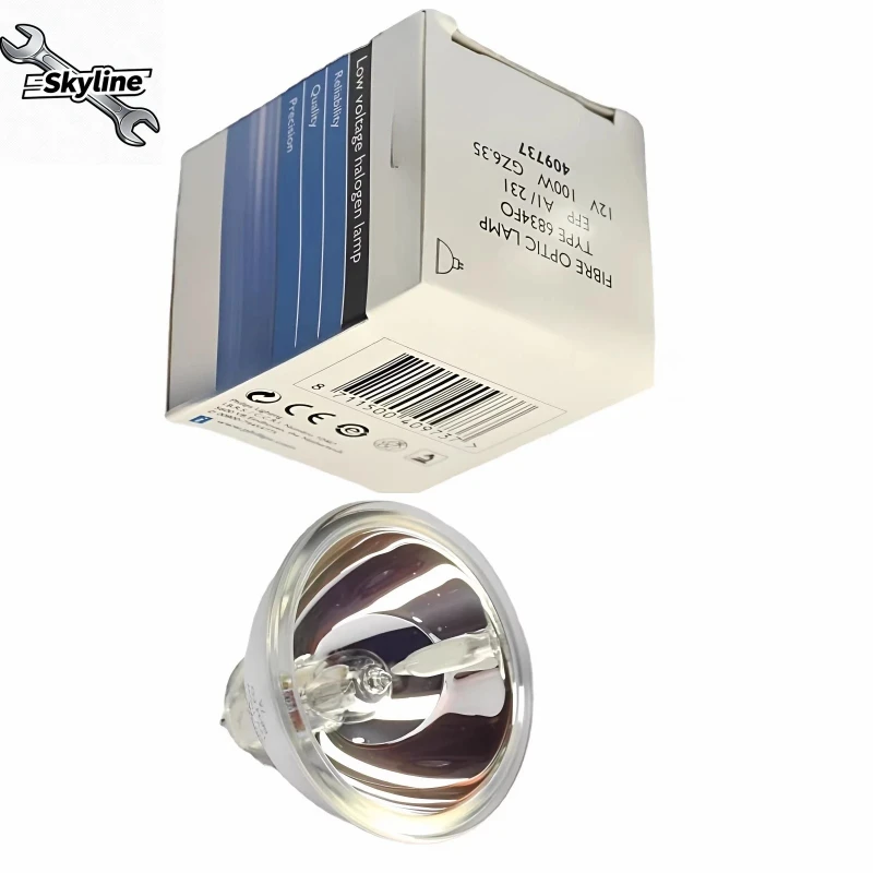 12V 100W high-efficiency halogen lamp cup, steady light output for microscope and projector fiber system