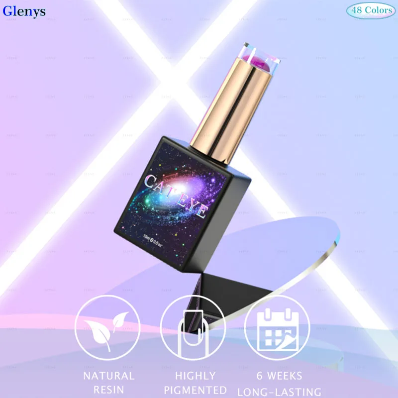 Glenys48 Galaxy Diamond nail polish Gel Popular New Semi permanent Soaking gel UV LED Nail Salon Nail Art Clearcoat Set