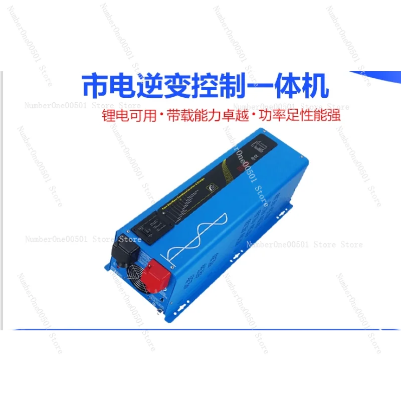 5000 واط موجة جيبية نقية عاكس الطاقة شاحن ل RV 48 فولت تيار مستمر إلى 220 فولت التيار المتناوب الثقيلة محول التردد المنخفض مع شحن مزدوج