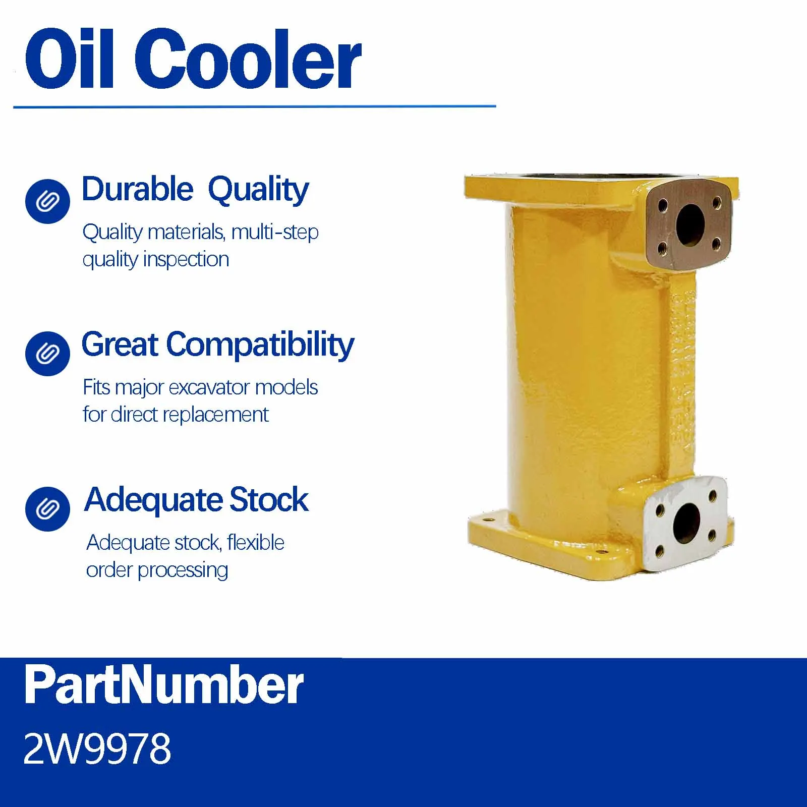 Transmission oil cooler element 2W-9978 2W9978 For Caterpillar CAT 1673C 3306C 3306B 3306 Truck Engines