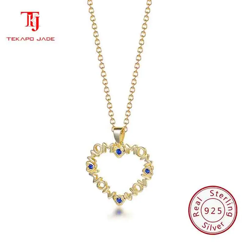 

TKJ JEWELS 925 Sterling Silver Heart Shaped Hollow pendant Necklace for Women Elegant 4A Cubic Zirconia Chain Necklace Jewelry