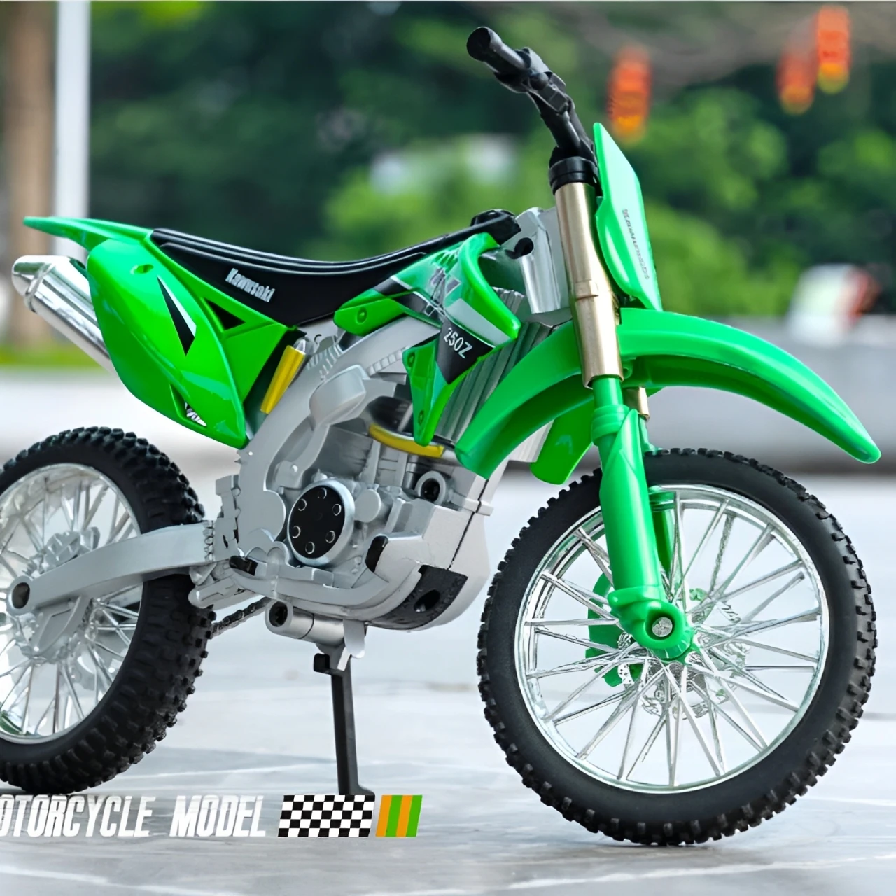 

Новый 1:10 Kawasaki KX450F, литая под давлением модель мотоцикла из сплава, коллекция транспортных средств со звуком, внедорожный автоцикл, игрушки, автомобиль, подарок на день рождения