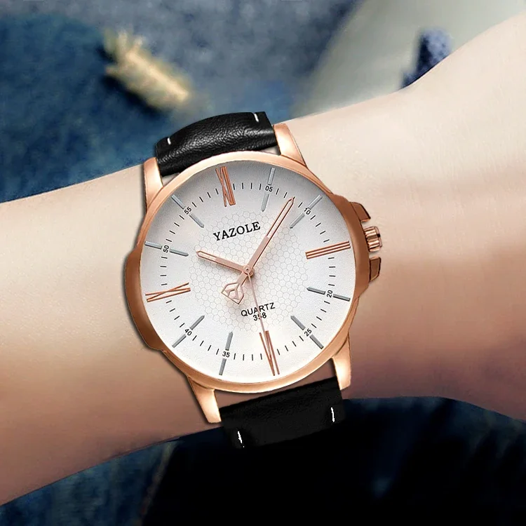 YAZOLE 남성용 쿼츠 시계, 남성 브랜드 비즈니스 클래식 스타일, 손목 시계, Reloges Man Hodinky, 신제품