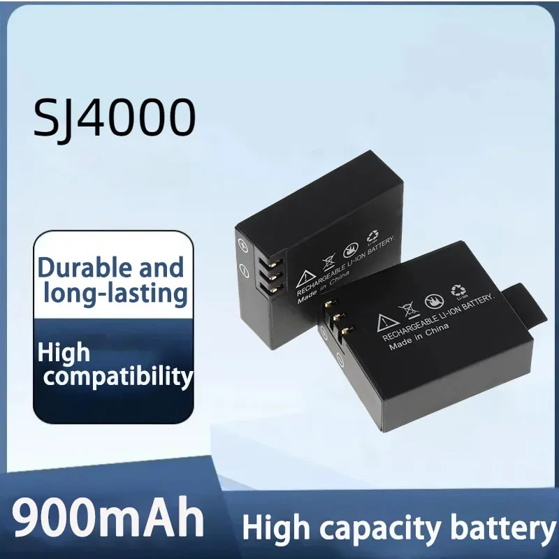 900mAh 3.7V Li-ion Rechargable Battery For SJCAM SJ4000 WiFi SJ5000 WiFi SJ6000 SJ7000 WIFi M10 SJ5000x Sport Action Camera DV