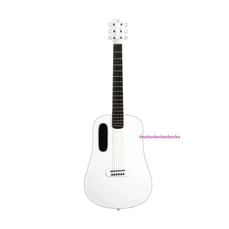 Musical Instrument White Integrated Top Grade Lava Extraction Thermal Guitar Blue
