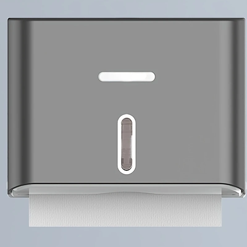 

Wall-Mounted Paper Towel Dispenser - No-Drill, Space-Saving Design - Easy Access Toilet Tissue Holder - Available in White, Blac