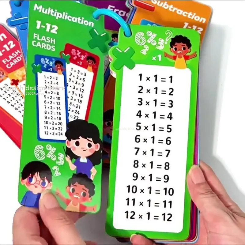 Crianças multiplicação 1-12 flashcards matemática fato habilidade melhorar ferramentas de aprendizagem aritmética para o jardim de infância escola primária